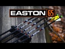 Easton 6.5mm Bowhunter Carbon Arrows, 6 Pack (With 2" Blazers)