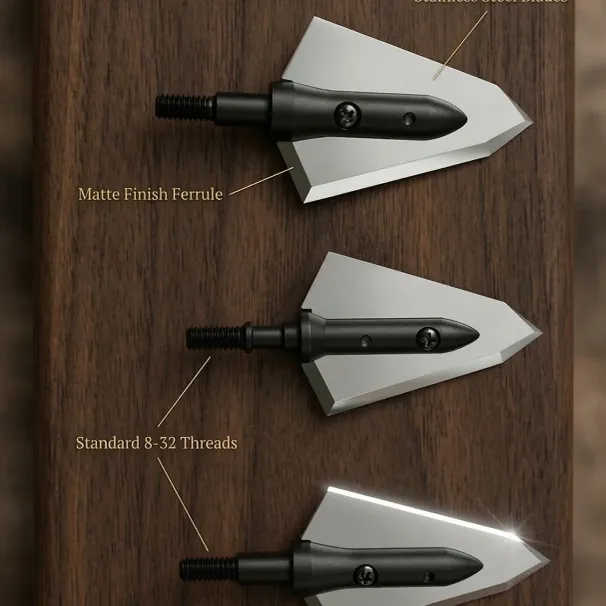 Hooligan Archery Single Bevel Fixed Broadheads 