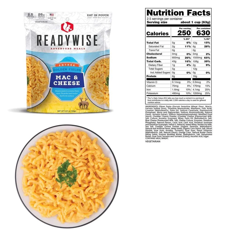 Ready Wise Freeze Dried Meals