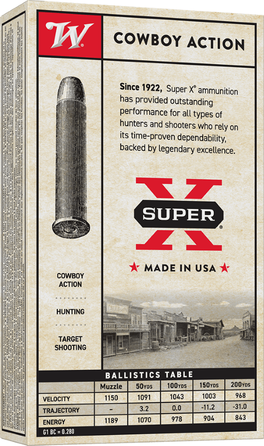 Winchester Super-X Rifle Ammo 45-70 Govt. 405 gr. Cowboy LFN 20 rd.