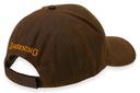 Browning Dura-Wax Solid Color Cap with 3-D Buckmark, Brown