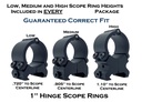 VersaRing 1" Hinge Scope Rings Low, Medium, High