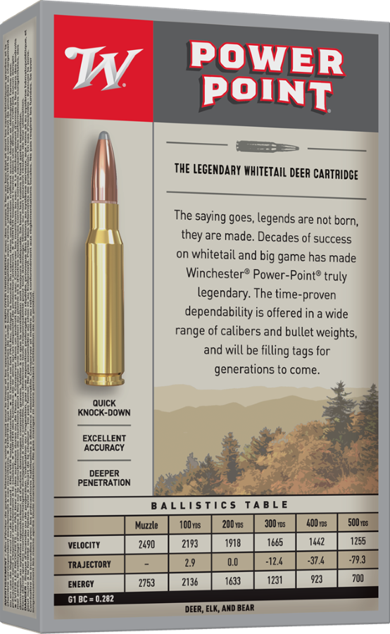 Winchester Super-X Rifle Ammo 358 Win. 200 gr. Power Point (20 Rounds)