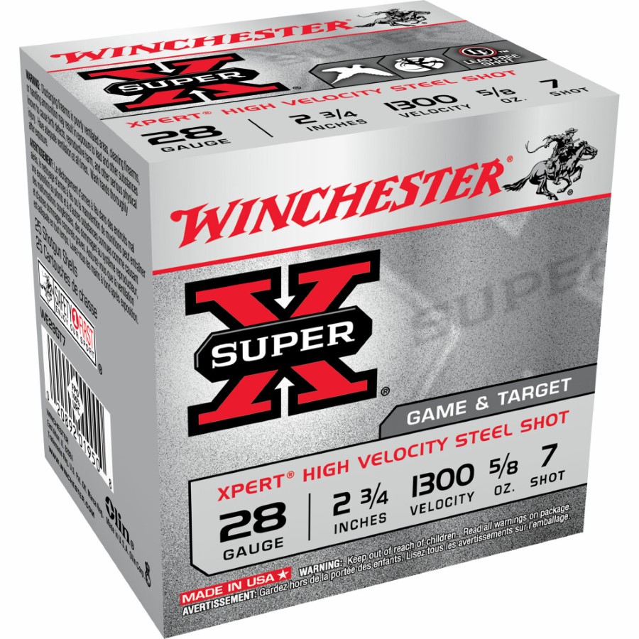 Winchester Xpert 28 ga 2-3/4" #7 Steel 5/8oz 25 Round Box