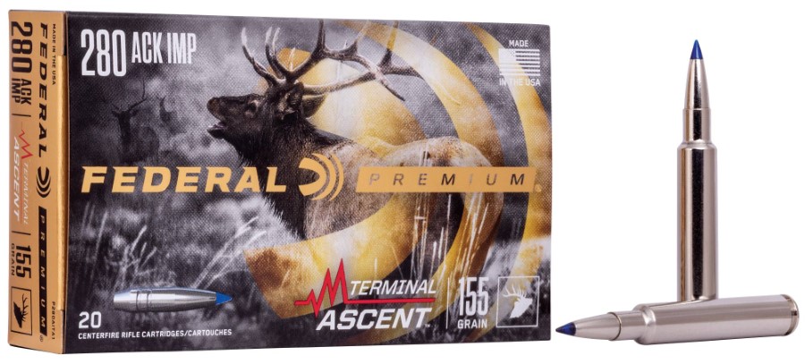 Federal Premium 280 Ackley 155gr Terminal Ascent