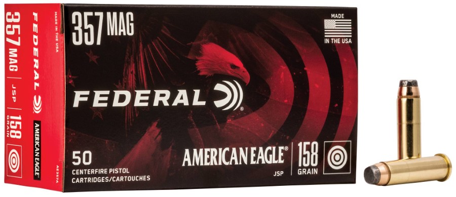 Federal American Eagle 357 Magnum 158 Gr JSP 50 Round Box