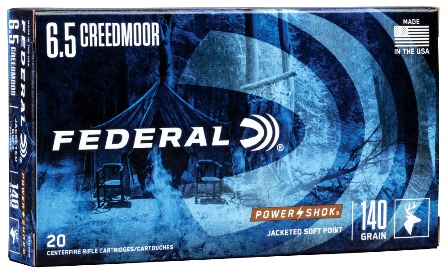 Federal Power-Shok - 6.5 Creedmoor 140gr SP Box of 20