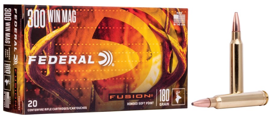 Federal Fusion Rifle 300 Winchester Magnum 180 Grain