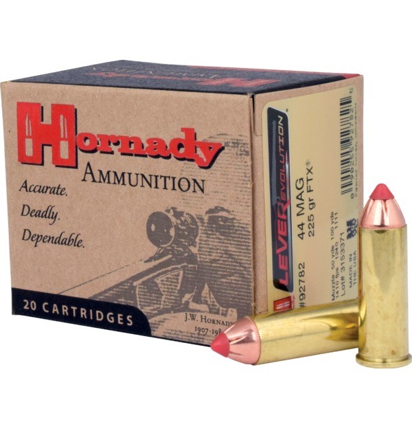 Hornady LEVERevolution 44 Magnum Ammunition 20 Rounds FTX 225 Grain