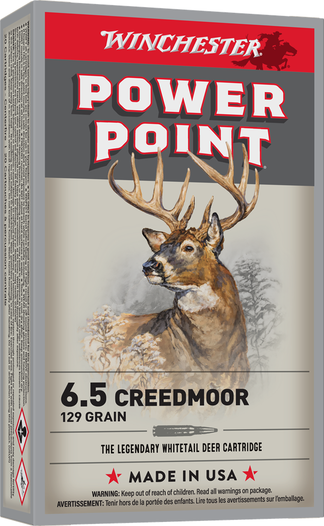 Winchester Super-X Rifle Ammo 6.5 Creedmoor, Power Point, 129 Gr