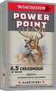 Winchester Super-X Rifle Ammo 6.5 Creedmoor, Power Point, 129 Gr