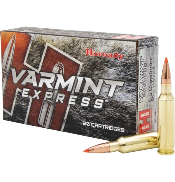 Hornady 6.5 Creedmoor Ammunition 20 Rounds V-Max 95 Grains