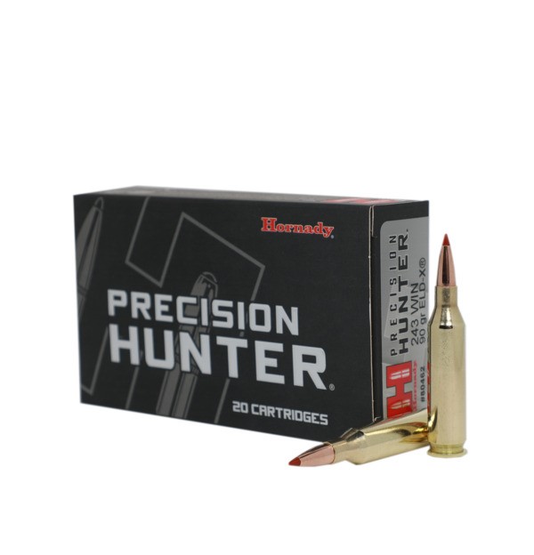 Hornady Precision Hunter Ammo 243 Winchester 90gr ELD-X - Box of 20