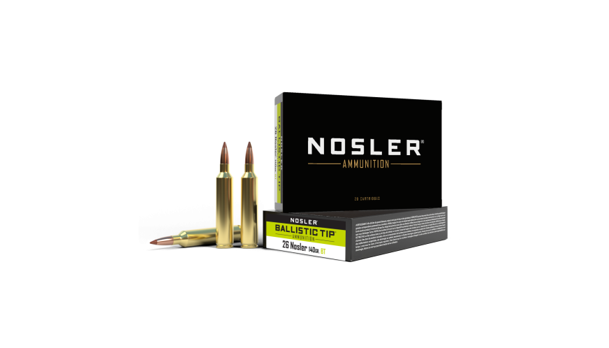 Nosler 26 Nosler 140gr Ballistic Tip Hunting Ammunition