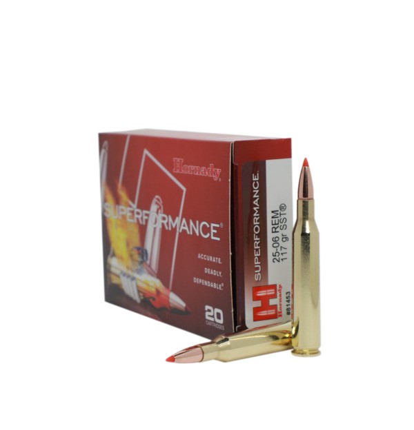 Hornady Superformance 25-06 Rem 117 Grain SST 20 Rnd Box