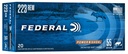 Federal Power-Shok 223 Remington Ammunition 55 Grain JSP 3240 fps