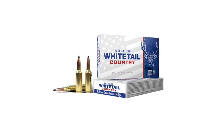 Nosler 6.5 Creedmoor 140gr Solid Base® Whitetail Country™ Ammunition