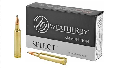 Weatherby Select 270 Weatherby Magnum Ammunition 20 Rounds 130 Grain Hornady Interlock