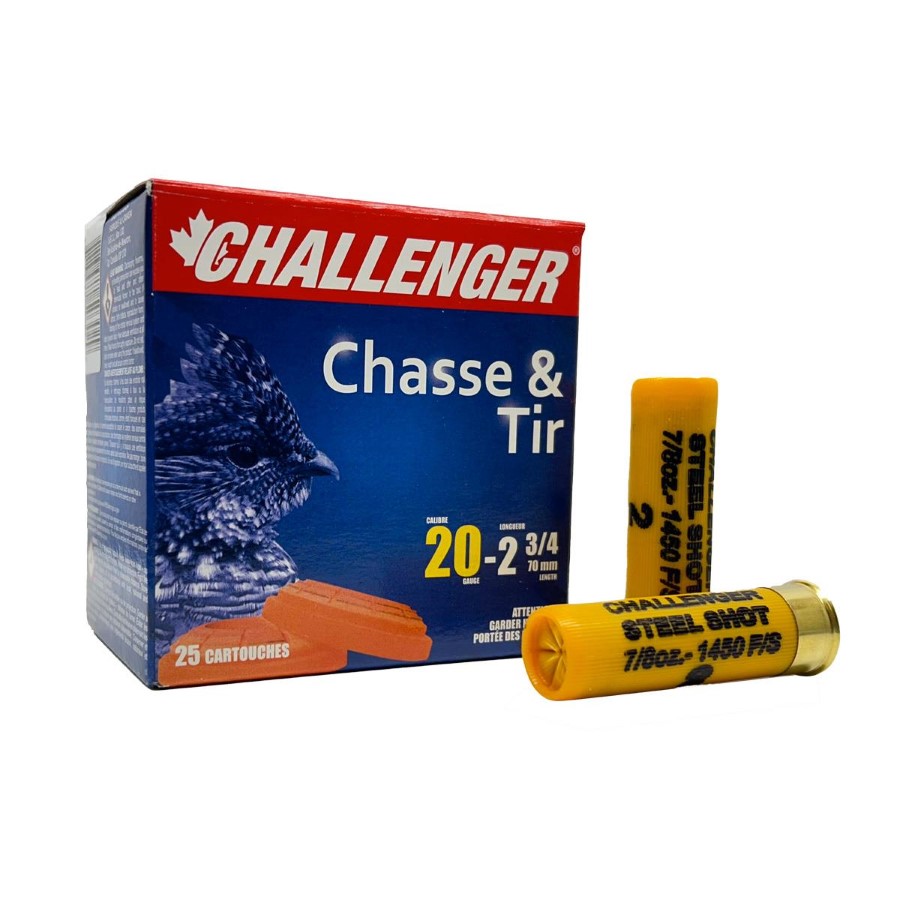 Challenger Game & Sporting Steel 20 GA 2 ¾" #3, 7/8 oz