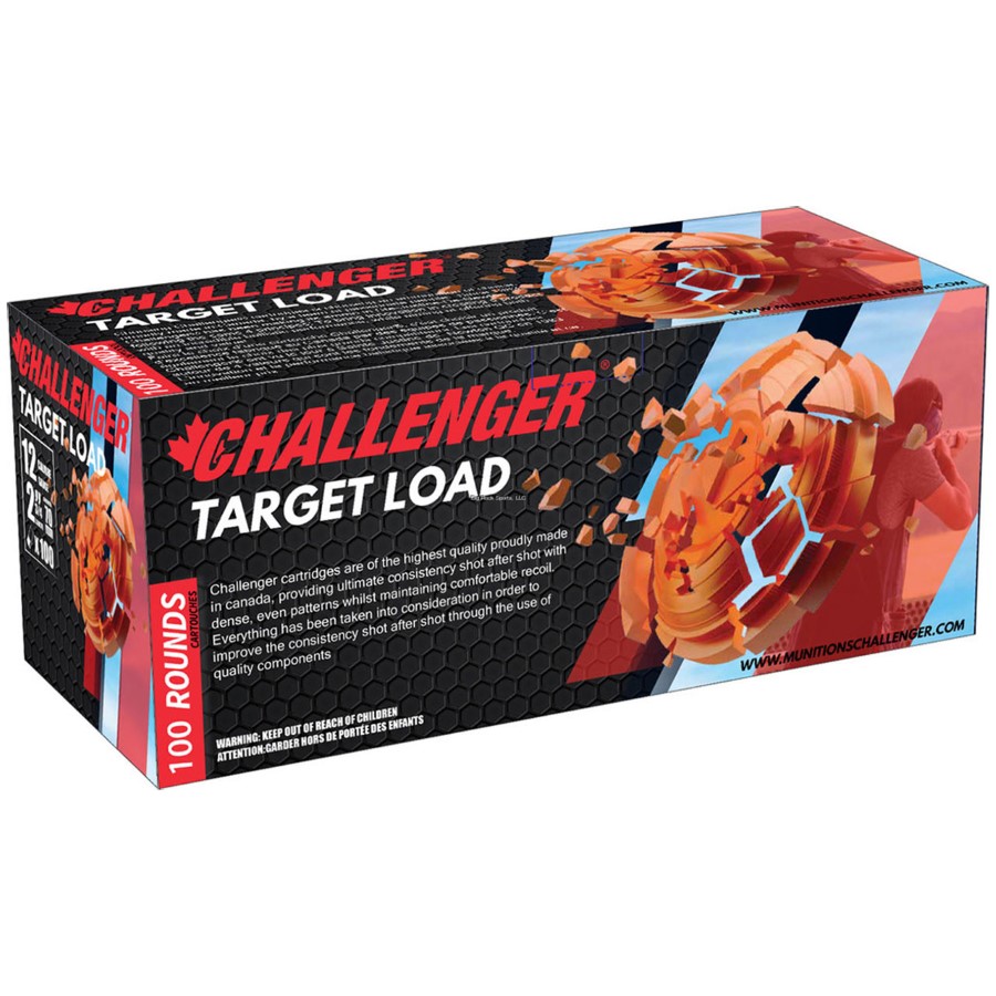 Challenger Handicap Target Load 1-1/8oz. 12 Gauge 2-3/4inch #8 Shot 100 Pack 3Dram