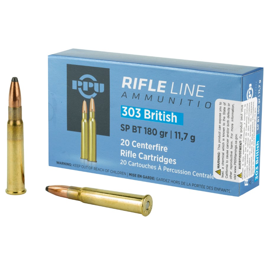 PPU Prvi Partizan 303 British Ammunition 180 Grain SPBT