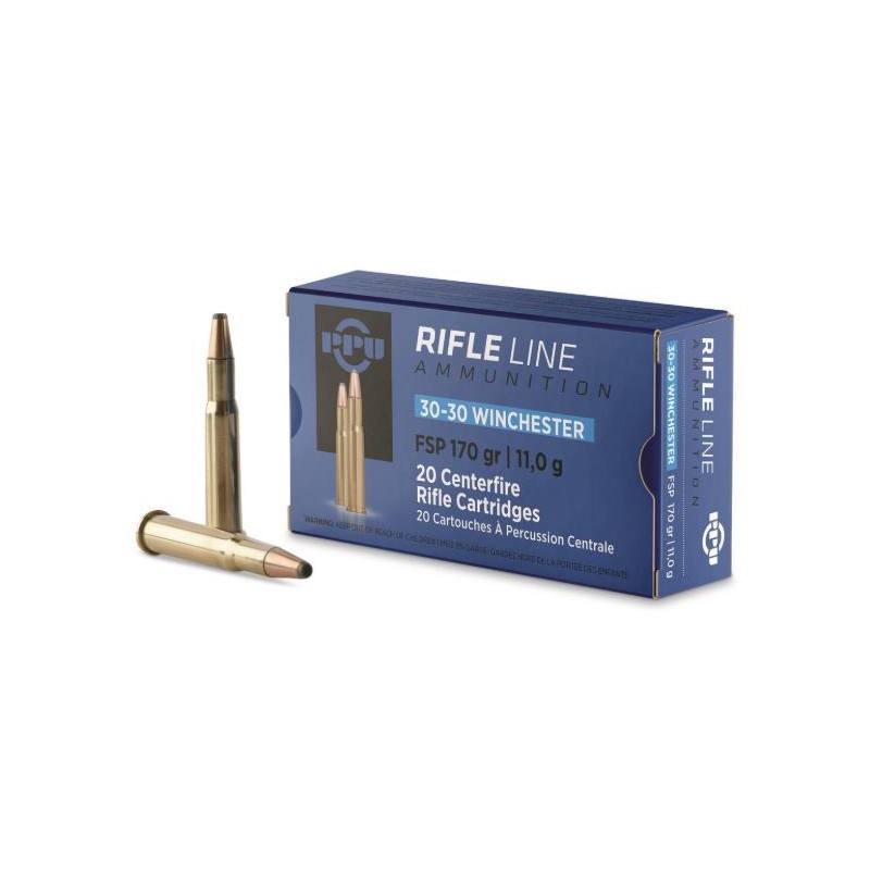 PPU Prvi Partizan .30-30 Winchester Ammunition 20 Rounds FSP 170 Grains