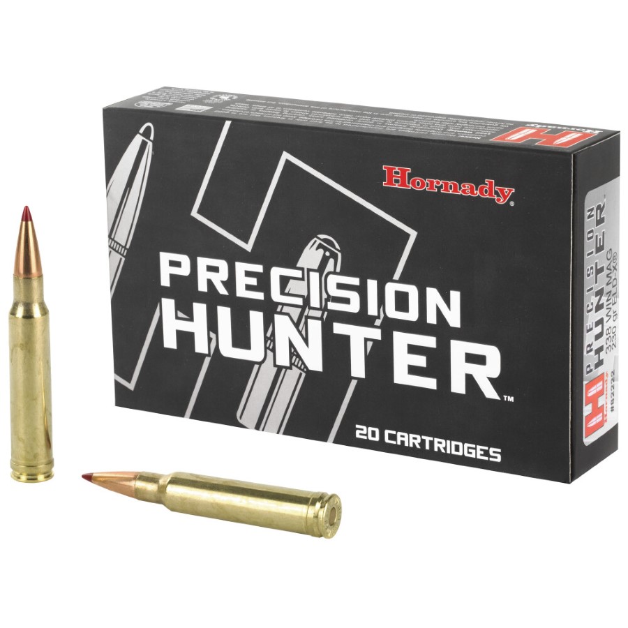 Hornady Precision Hunter .338 Win Mag Ammunition 20 Rounds ELD-X PTBT 230 Grains