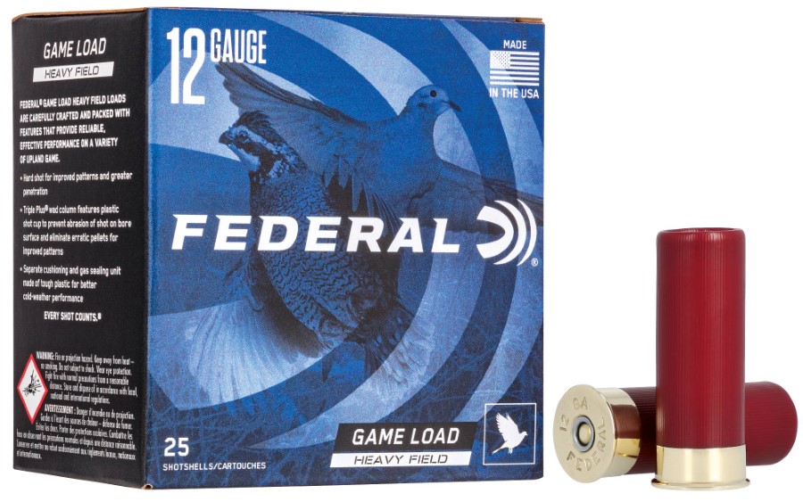 Federal Game Shok Heavy Field Load 12 Gauge Ammunition 2-3/4" #4 Lead Shot 1-1/8 Ounce 1255 fps