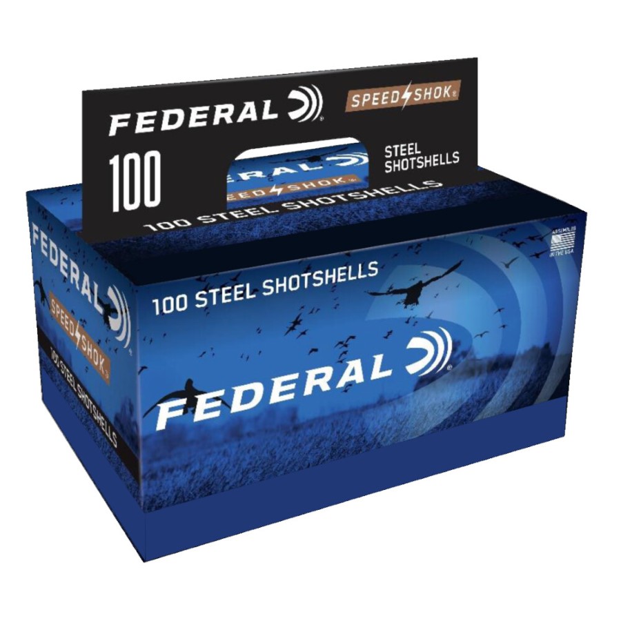 Federal Premium Speed-Shok 12 Gauge Ammunition 100 Rounds 3" 1 1/4oz. #2 Steel Shot