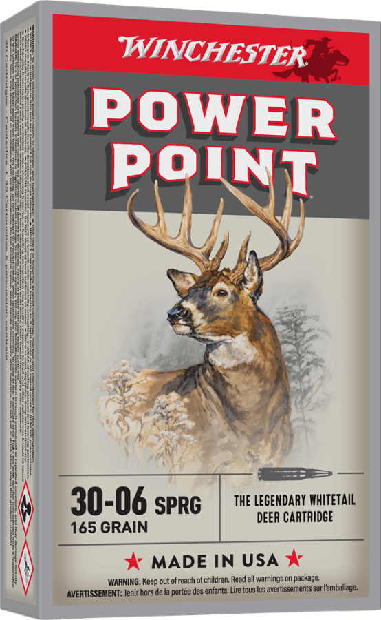 Winchester Power Point .30-06 Springfield Ammunition 20 Rounds JSP 165 Grains