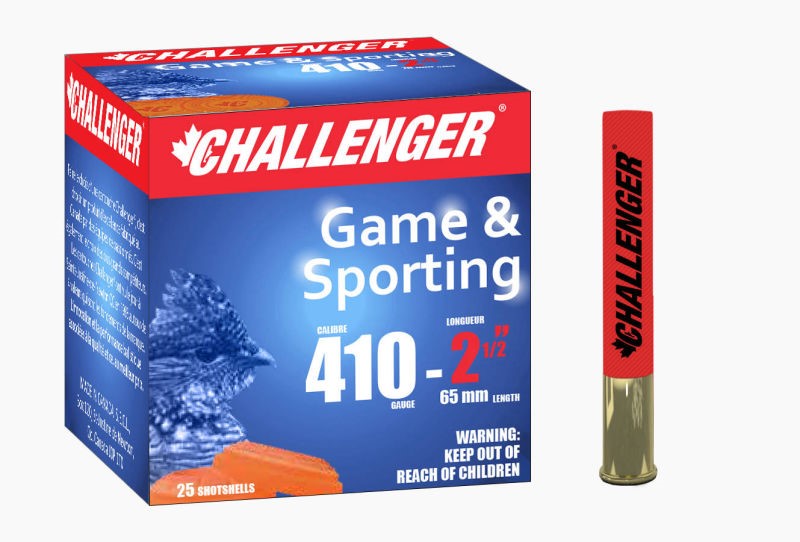 Challenger Game&Sporting 410 Gauge 1/2oz. 2-1/2 inch #4 Shot 25rds