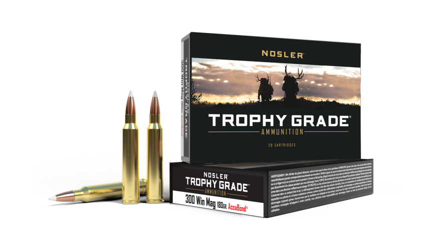 Nosler 300 Win Mag 180gr AccuBond Trophy Grade Ammunition