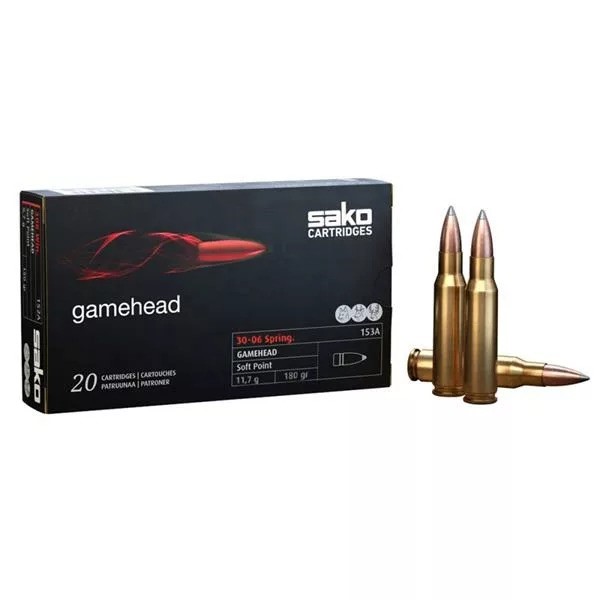 Sako 30-06 Gamehead Ammo 180 Gr, SP 2690 FPS – 20Rds