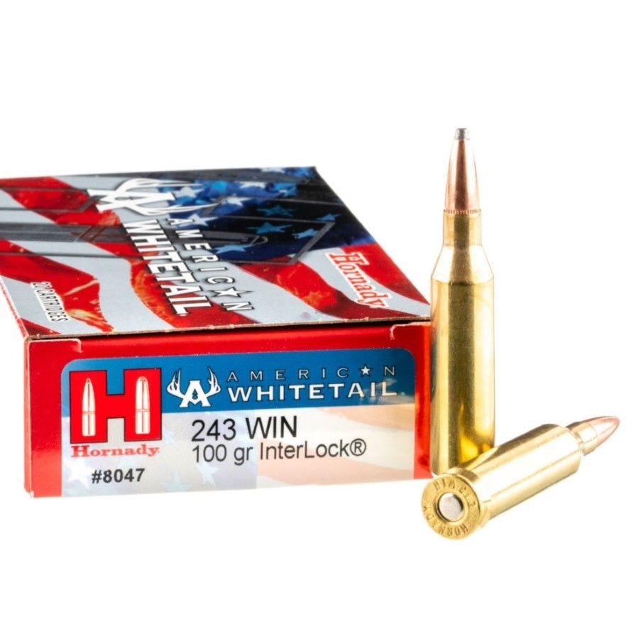 Hornady 243 Winchester Interlock American Whitetail, 100 Grain, 20 Rnds