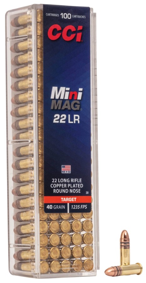 CCI Mini-Mag .22 LR, 40gr, CPRN - 100 Rounds