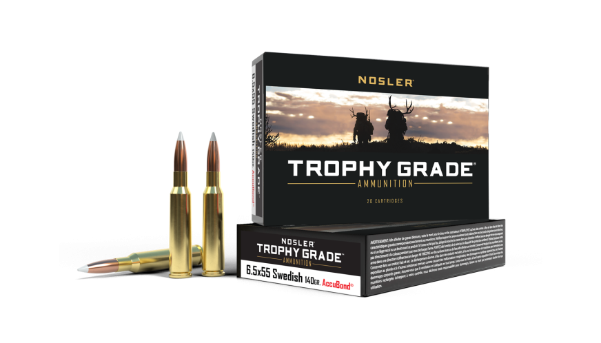 Nosler 6.5x55 Swedish 140gr AccuBond Trophy Grade Ammunition