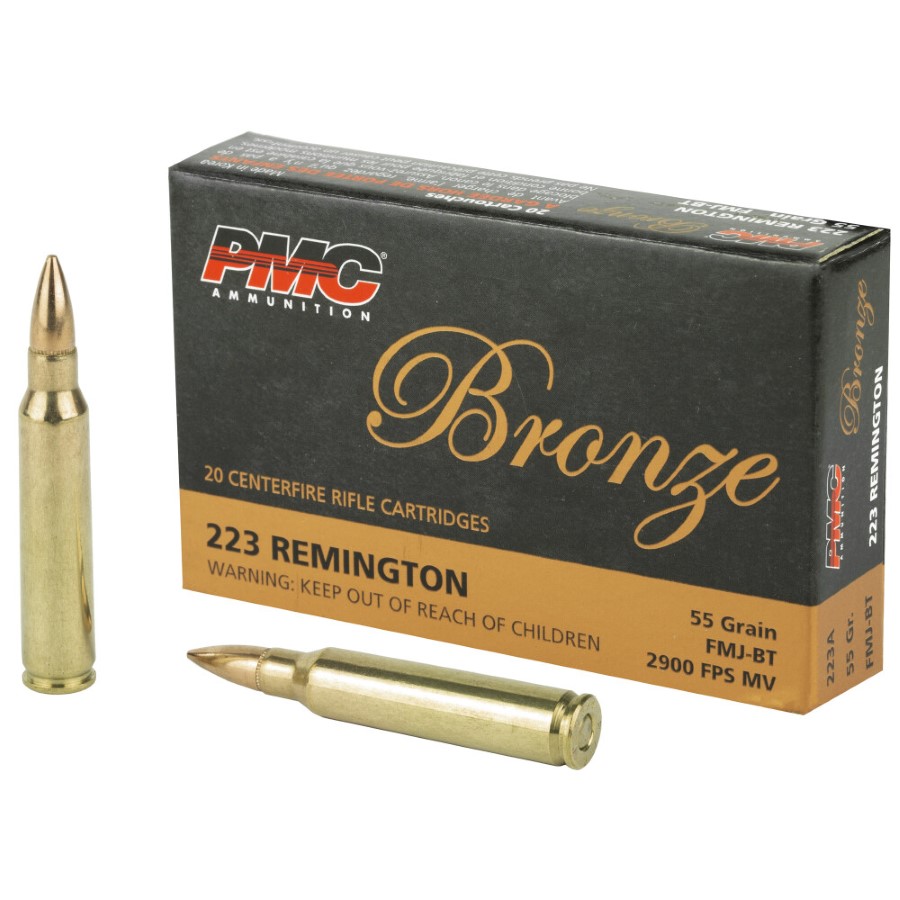 PMC Bronze .223 Rem Ammunition 20 Rounds 55 Grain FMJBT