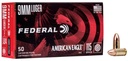 Federal American Eagle - 9mm, 115gr, FMJ, Box of 50