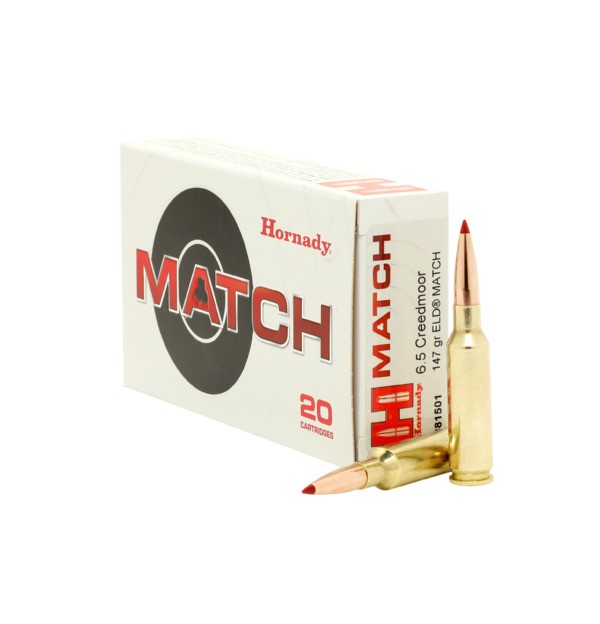 Hornady 6.5 Creedmoor Ammunition 20 Rounds ELD Match 147 Grains