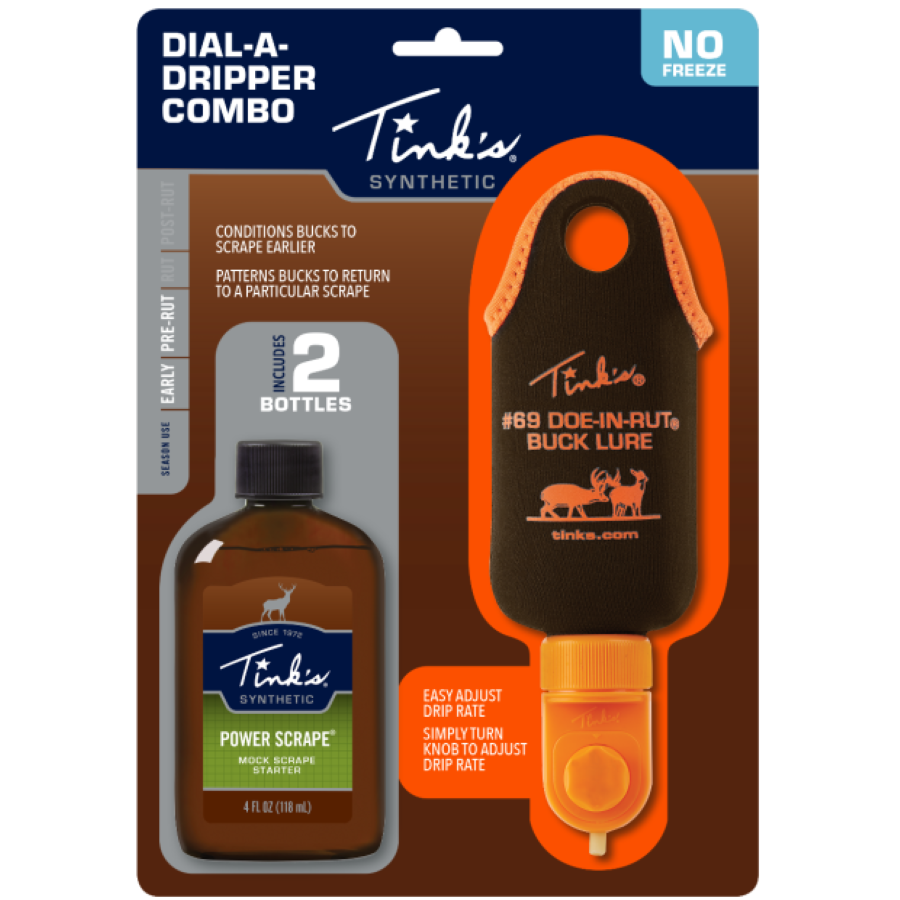 Tink's W5105 Dial-A-Dripper Combo Pack (Dripper,Hanging Bag, 2 Bottles Scrape Starter), Settings Up To 7 Day Drip Rate (244267) 