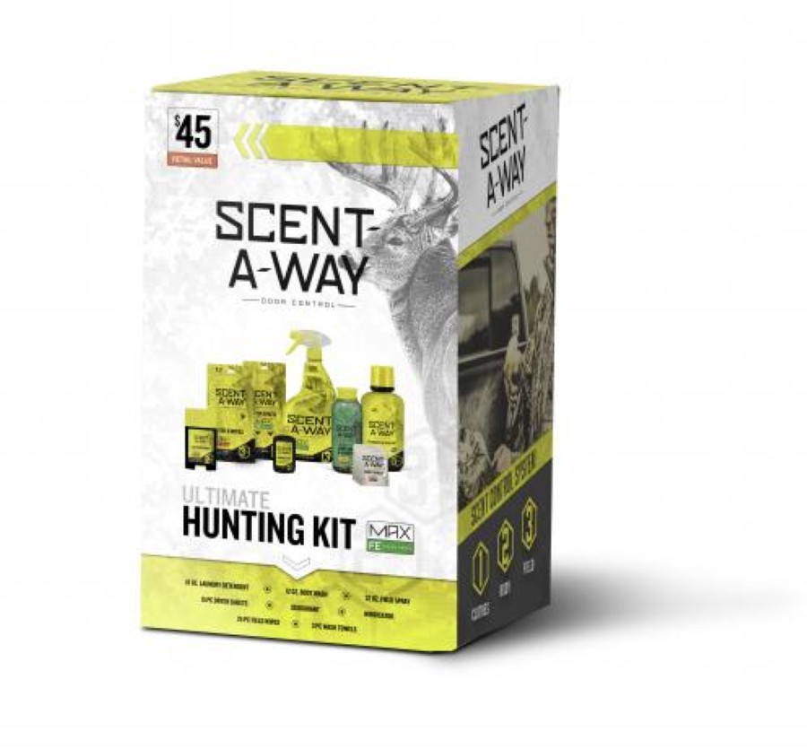 Hunter Specialties Saw Max Ultimate Hunting Kit: Fresh Earth-Scented Kit Includes 18 Oz Laundry Detergent, 15 Dryer Sheets, 12 Oz Soap 