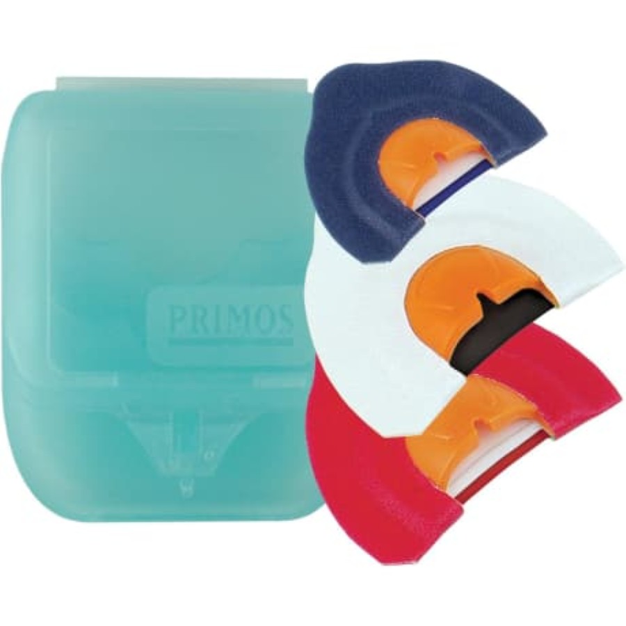 Primos 01650 Elk Mouth Call 3-Pak, w/Mini Sonic Dome, Sonic Dome Single, Sonic Dome Triple, See Thru Case 