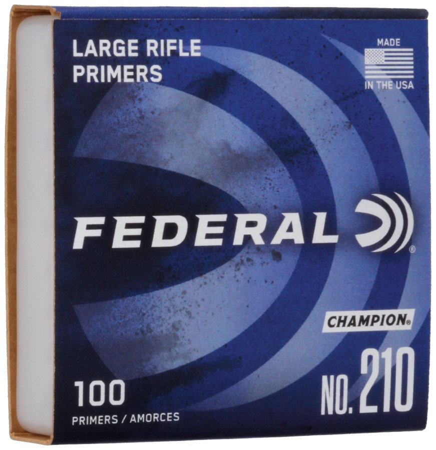 Federal 210 Large Rifle Primers 100 Count