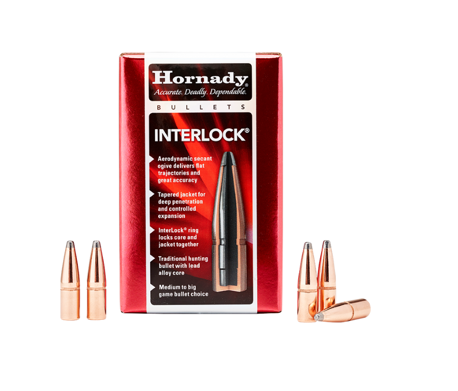 Hornady 30 Cal .308 165 gr InterLock® BTSP 100ct