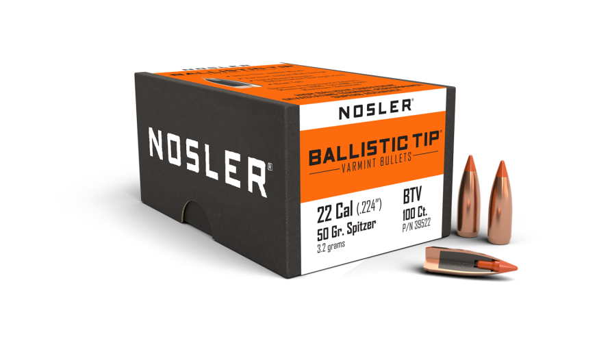 Nosler 22 Caliber 50gr Ballistic Tip Varmint (100ct)