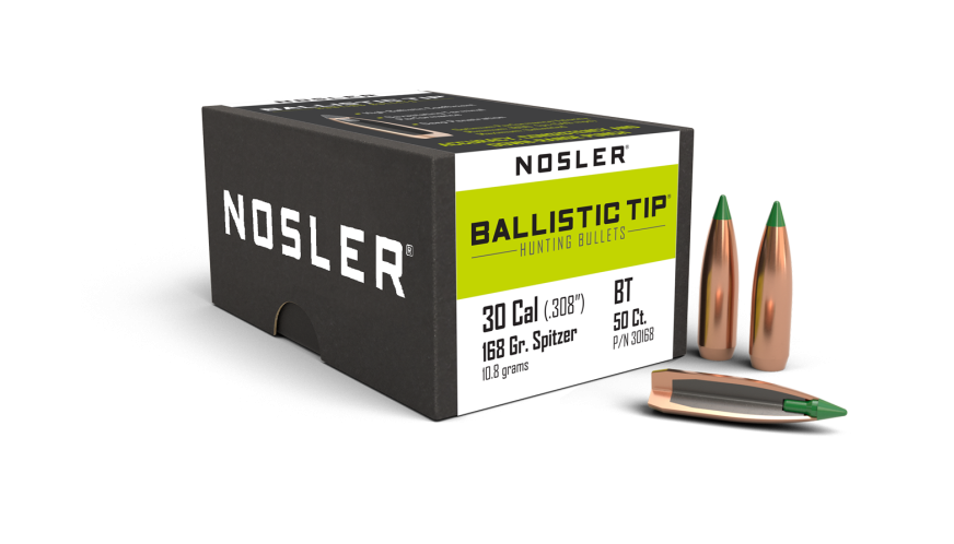 Nosler 30 Caliber 168gr Ballistic Tip Hunting (50ct)