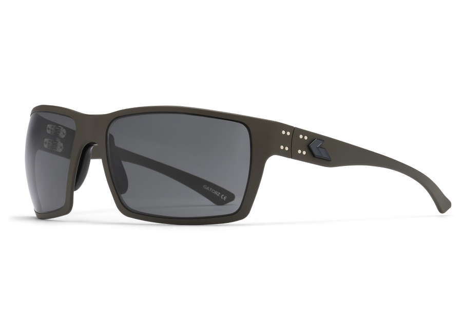 Gatorz Marauder Sunglasses, OD Green Cerakote, Smoke Polar