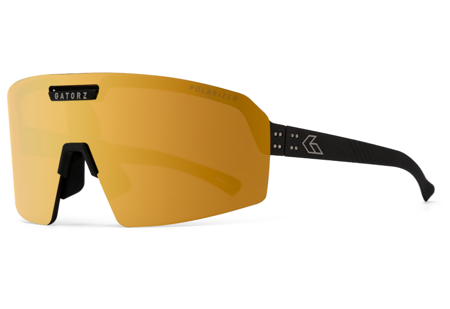 Gatorz Havok- Black Cerakote / Gold Mirror Polarized