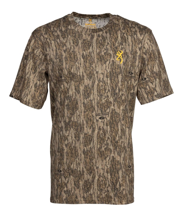 Wasatch Short Sleeve T-Shirt, Mossy Oak Bottomlands, Size S