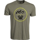 Vortex Men's T-Shirt: Military Heather 3 Peaks, Size Medium